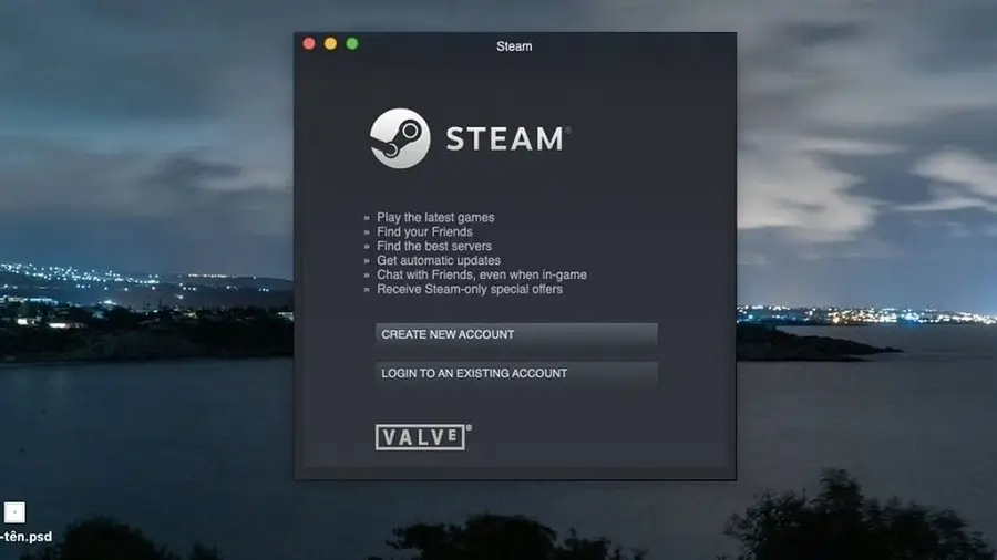 Tạo tài khoản Steam mới