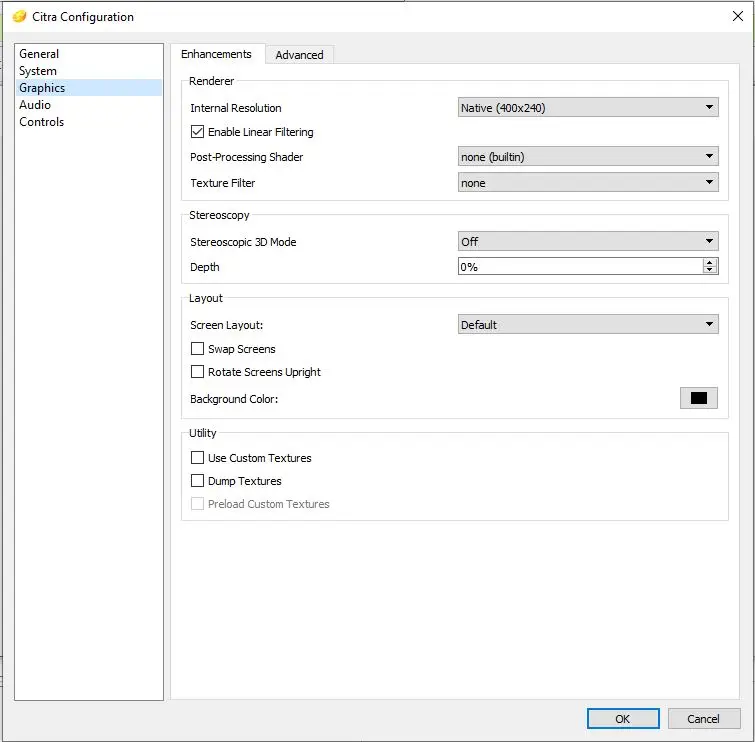 Cấu hình đồ họa Citra