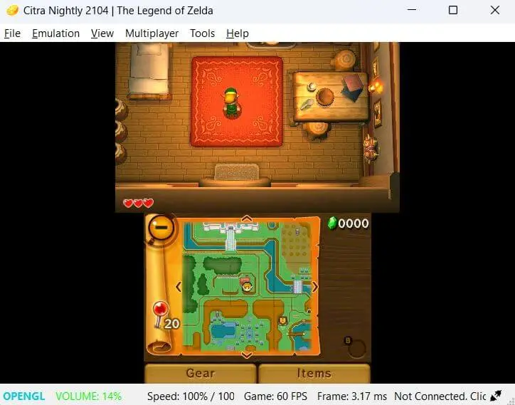 Chơi game Legend of Zelda trên Citra