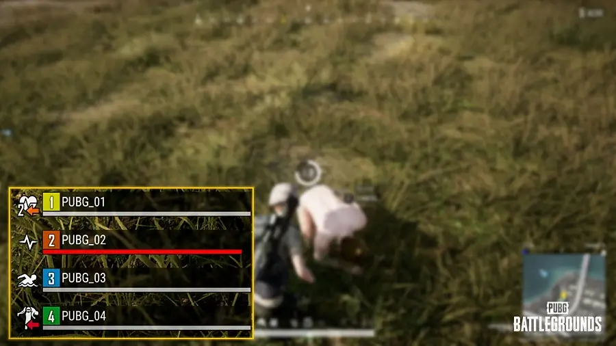 Trạng thái đồng đội PUBG