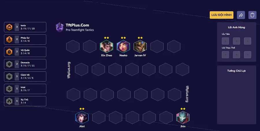 Đội hình Ionia Đạo Khai Sáng