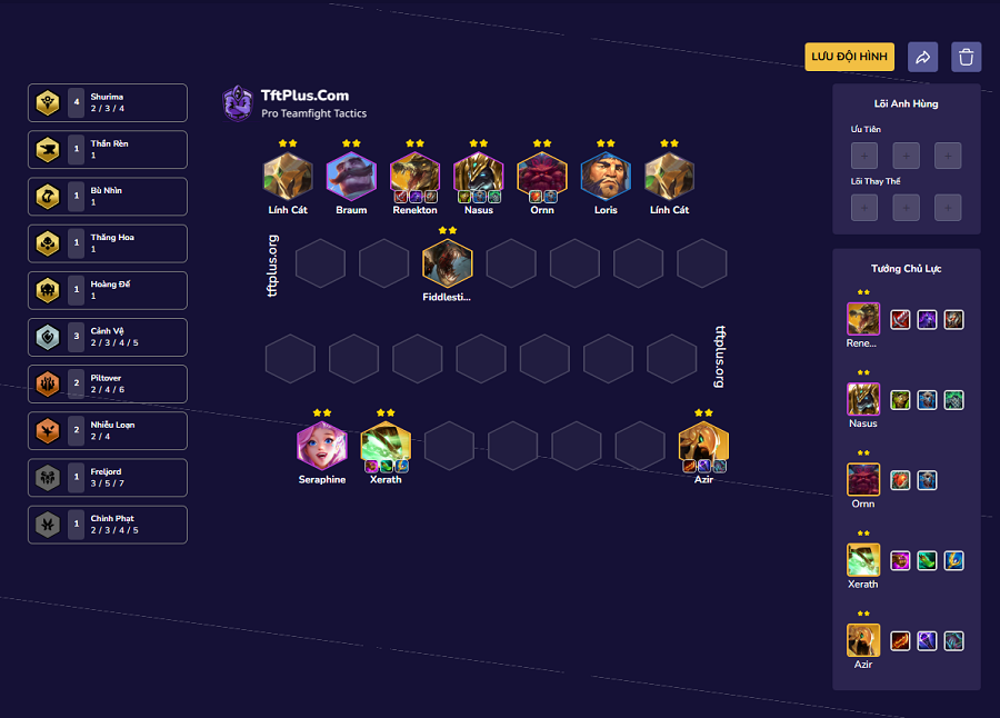 Đội hình có Azir sớm