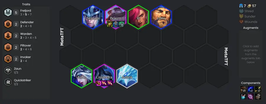 Đội hình Freljord giữa trận