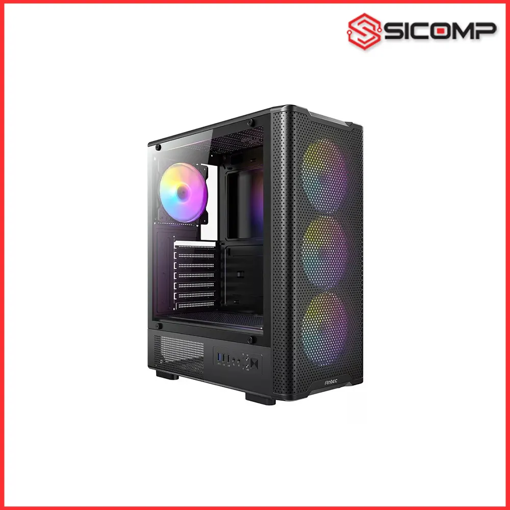 VỎ CASE ANTEC VX310 RGB ELITE BLACK (SẴN 4 FAN RGB)