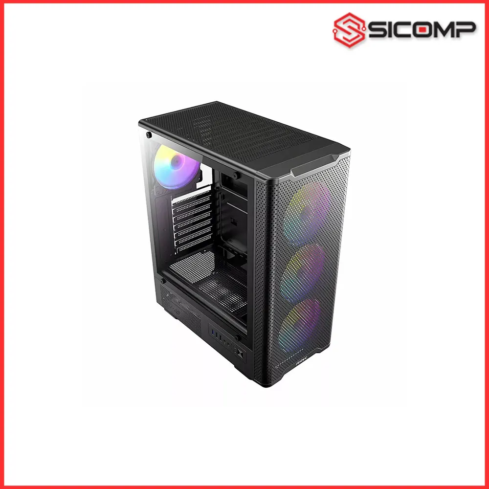VỎ CASE ANTEC VX310 RGB ELITE BLACK (SẴN 4 FAN RGB), Picture 2