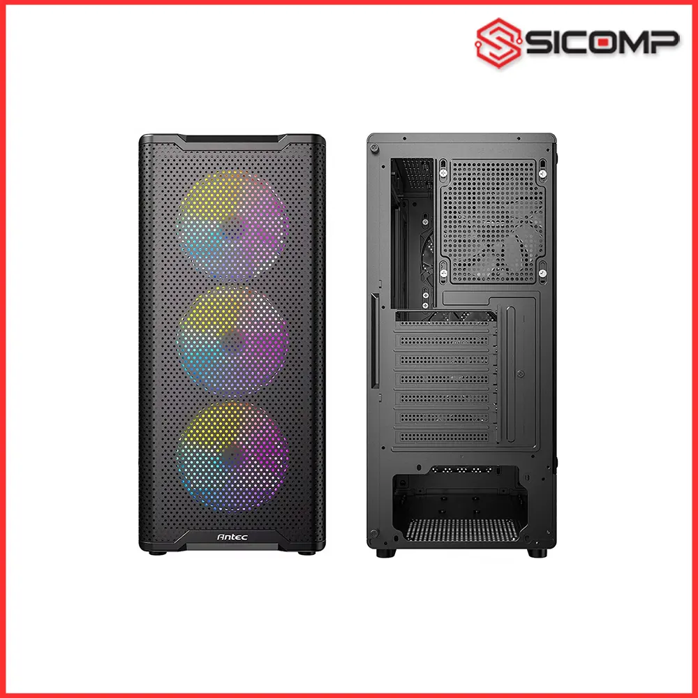 VỎ CASE ANTEC VX310 RGB ELITE BLACK (SẴN 4 FAN RGB), Picture 4