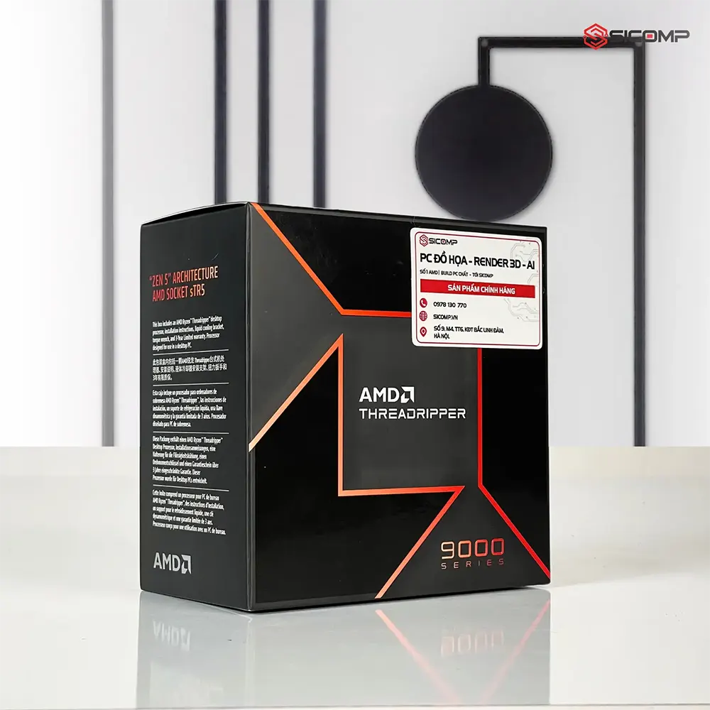 CPU AMD RYZEN THREADRIPPER 9960X (4.2GHZ UP TO 5.4GHZ | 24 CORES 48 THREADS | TDP 350W | SOCKET STR5), Picture 2