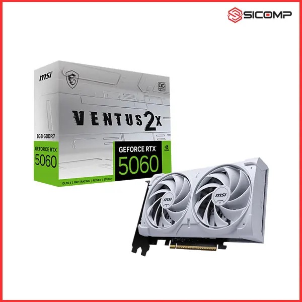 Card màn hình MSI RTX 5060 Ventus 2X OC White