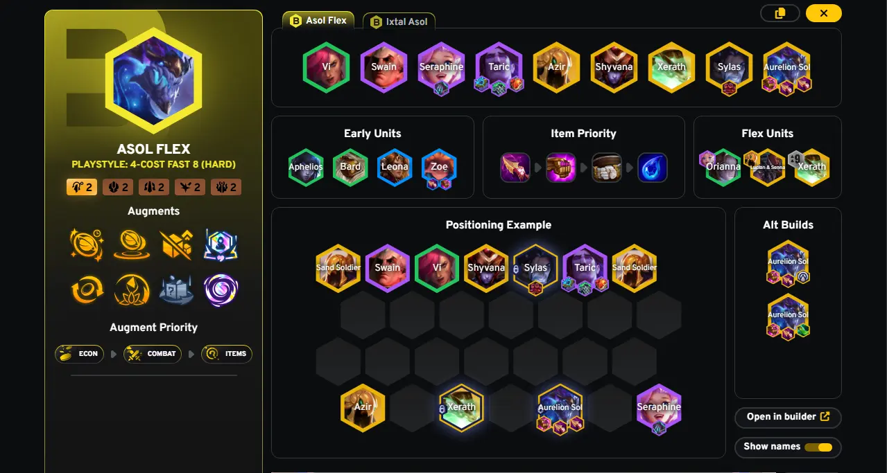 Đội hình Targon Aurelion Sol