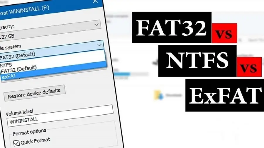 NTFS, FAT32 và exFAT: Định dạng nào tối ưu nhất cho ổ cứng của bạn?