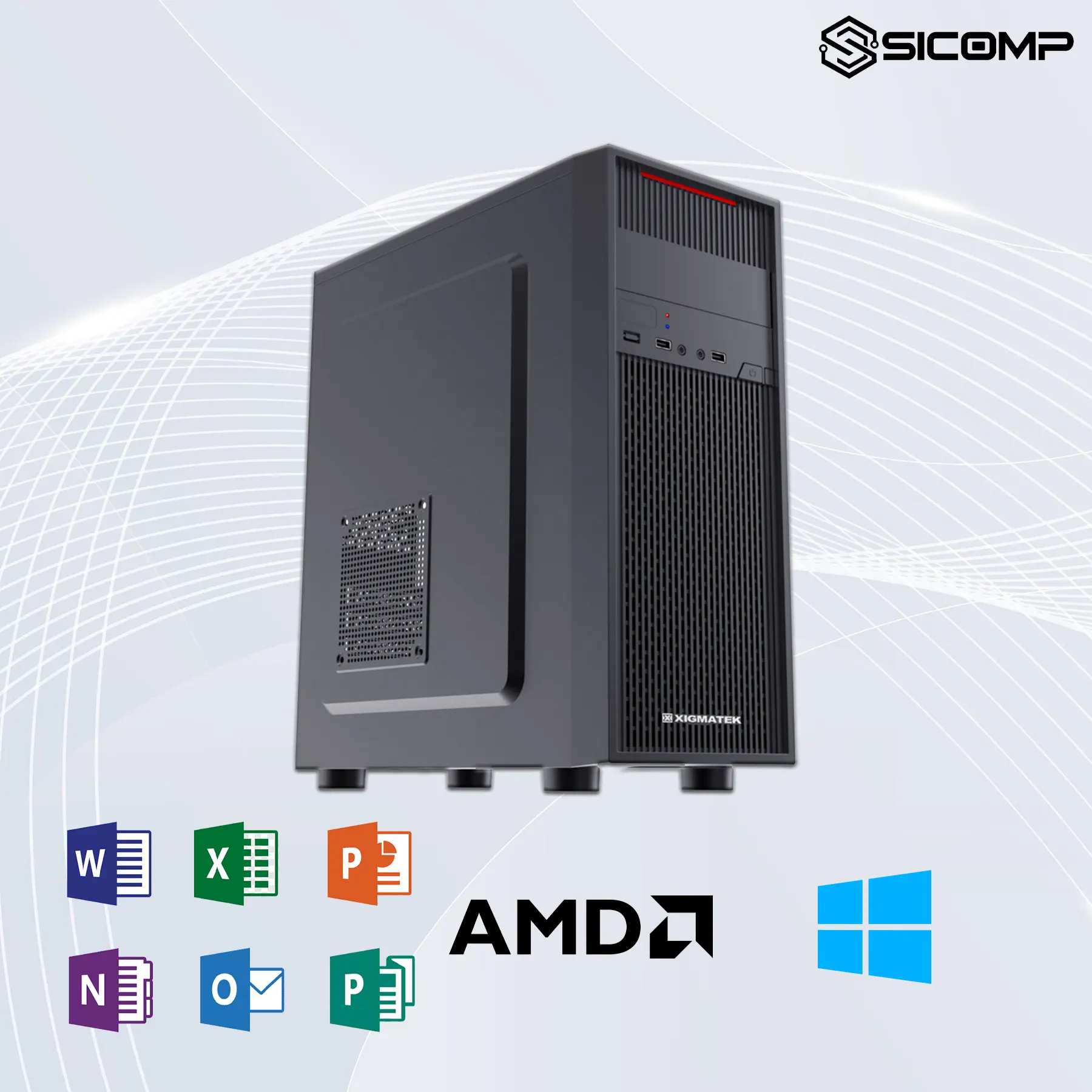 PC VĂN PHÒNG PCSC OFFICE 02 (3200G - 16GB - 256GB - 350W), Picture 1