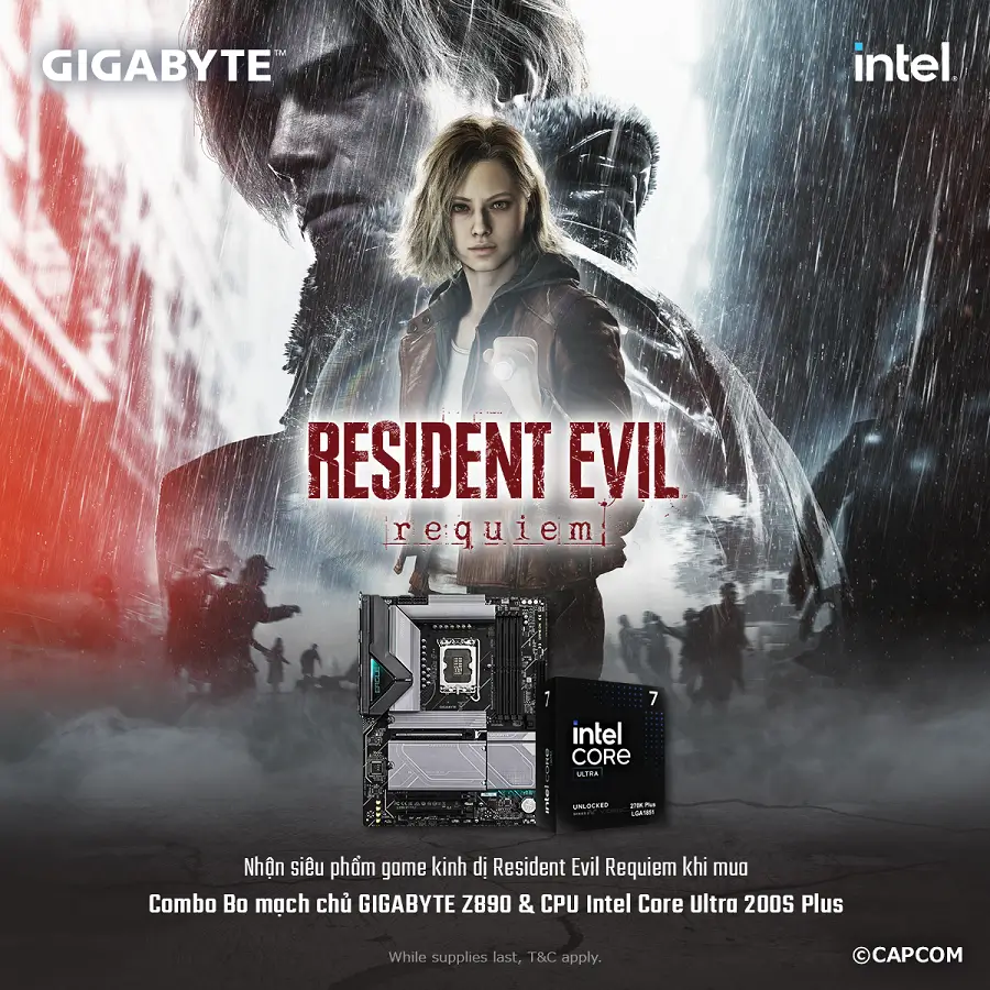 Combo GIGABYTE Z890 và Intel Core Ultra 200S