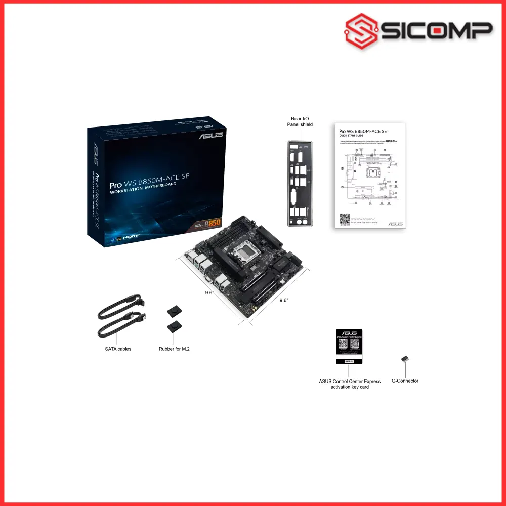 MAINBOARD ASUS PRO WS B850M-ACE SE, Picture 7