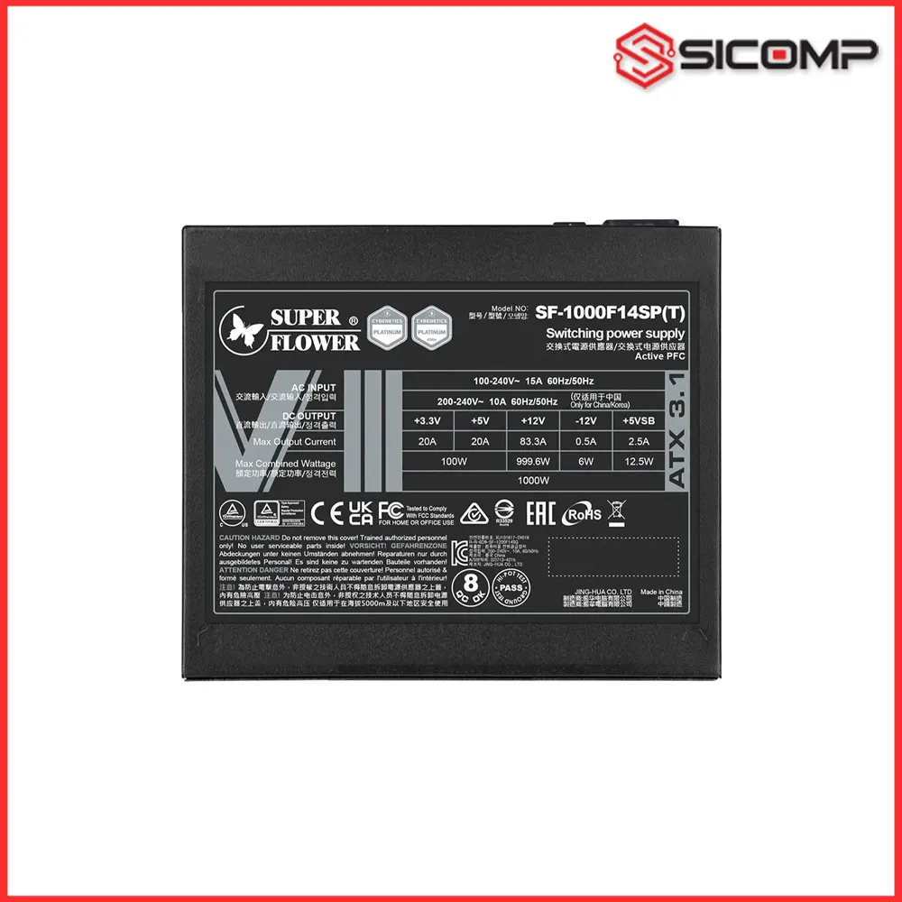 NGUỒN SUPER FLOWER LEADEX VIII PLATINUM PRO 1000W SF-1000F14SP(T), Picture 3
