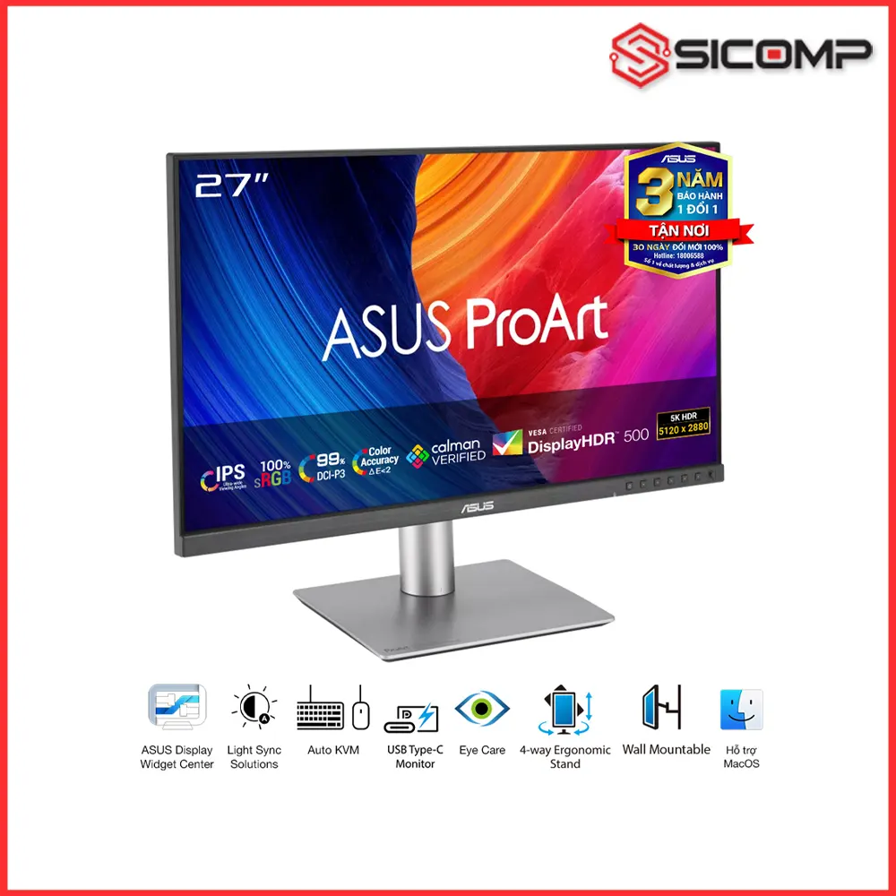 MÀN HÌNH ASUS PROART PA27JCV (27 INCH / 5K / IPS / 60HZ), Picture 2