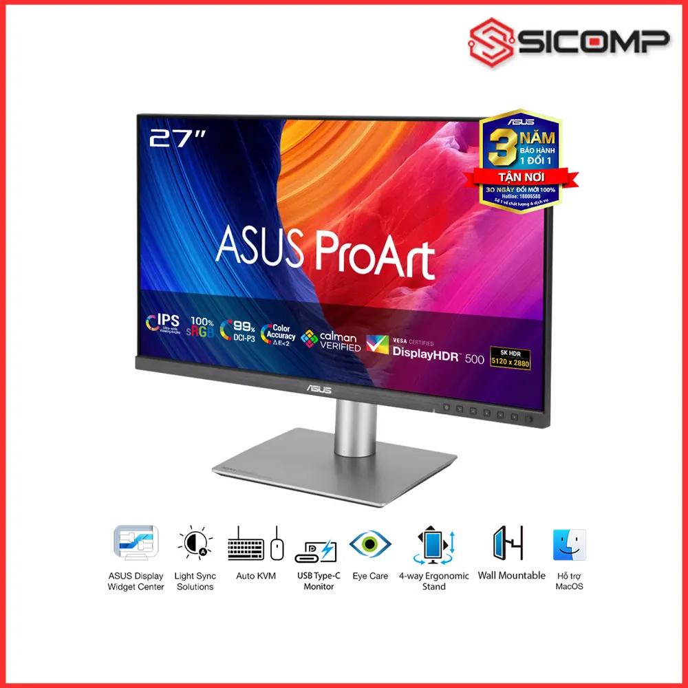 MÀN HÌNH ASUS PROART PA27JCV (27 INCH / 5K / IPS / 60HZ), Picture 3