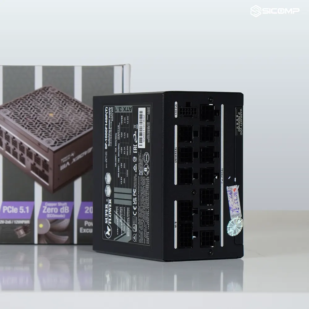 NGUỒN SUPER FLOWER LEADEX VIII PLATIUM PRO 1000W ATX 3.1 (BK), Picture 2