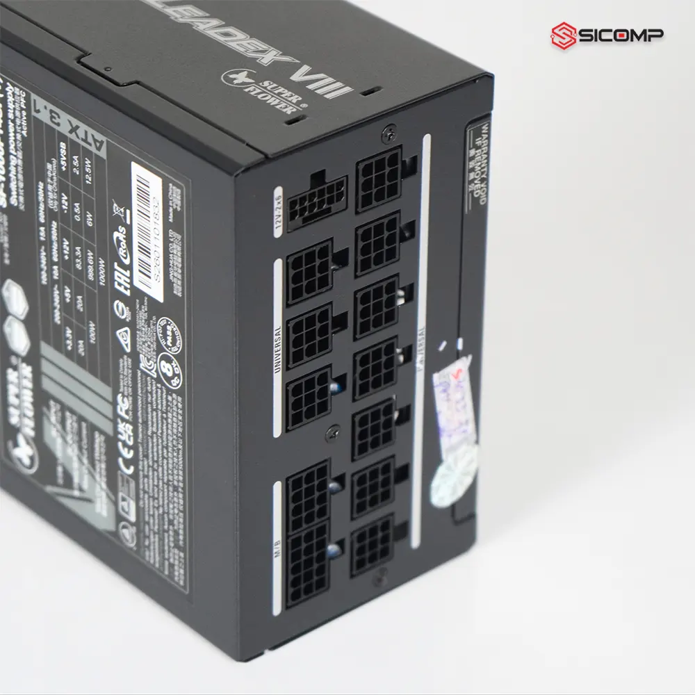 NGUỒN SUPER FLOWER LEADEX VIII PLATIUM PRO 1000W ATX 3.1 (BK), Picture 6