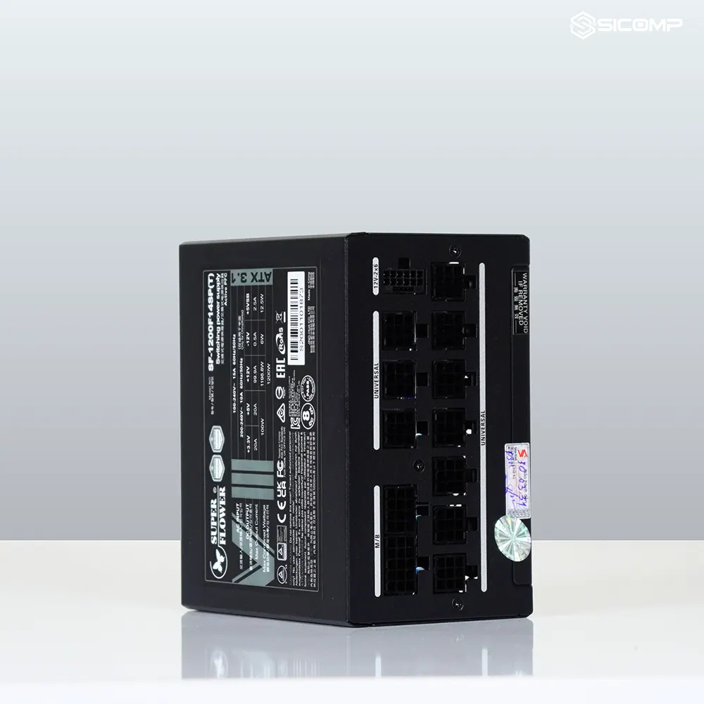 NGUỒN SUPER FLOWER LEADEX VIII PLATINUM PRO 1200W ATX 3.1 (BK), Picture 3