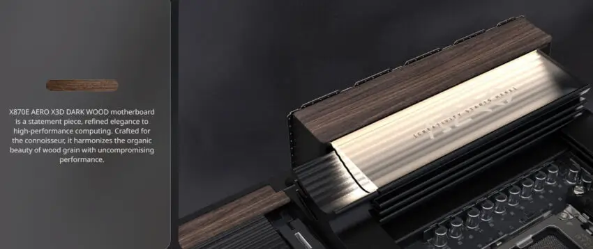 GIGABYTE X870E AERO X3D DARK WOOD Dual PCIe 5.0