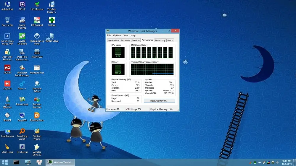 Giao diện WinPE Mini Win