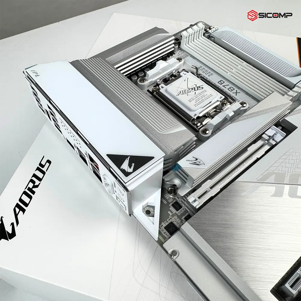 MAINBOARD GIGABYTE B850 AORUS STEALTH ICE WIFI 7 - X3D TURBO MODE, Picture 3