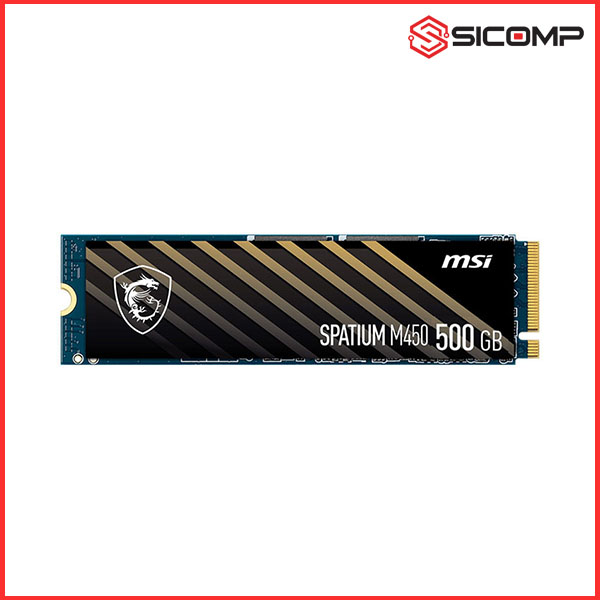 Ổ CỨNG SSD MSI SPATIUM M450 500GB NVME M.2 2280 PCIE GEN 4X4 (ĐỌC 3600MB/S - GHI 2300MB/S), Picture 2