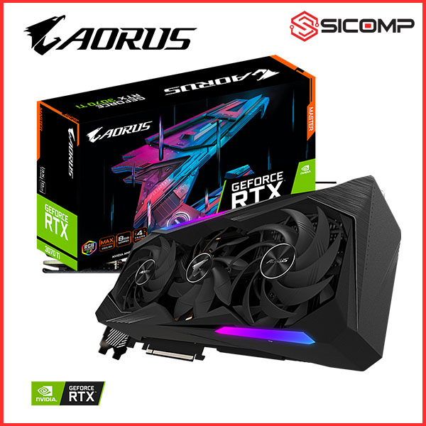 Picture of CARD MÀN HÌNH GIGABYTE AORUS GEFORCE RTX 3070 TI MASTER 8G (LIKE NEW | NK | FULL BOX | BH T9/2024)