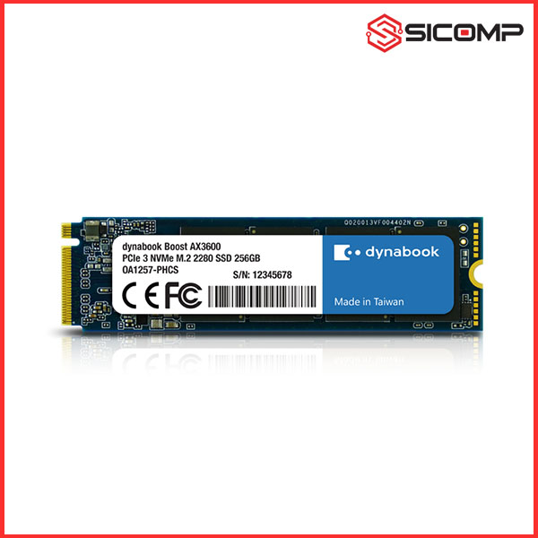 Ổ CỨNG SSD DYNABOOK BOOST AX3600 256GB M.2 2280 PCIE NVME GEN3x4 (UP TO 2200MB/S), Picture 1