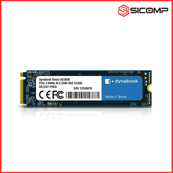 Ổ CỨNG SSD DYNABOOK BOOST AX3600 512GB M.2 2280 PCIE NVME GEN 3x4 (UP TO 2200MB/S), Picture 1