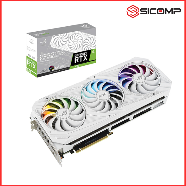 Picture of CARD MÀN HÌNH ASUS ROG STRIX RTX 3090 -O24G-WHITE (24GB GDD6X, 384-BIT, HDMI +DP, 2X8-PIN) - NHẬP KHẨU - LIKENEW