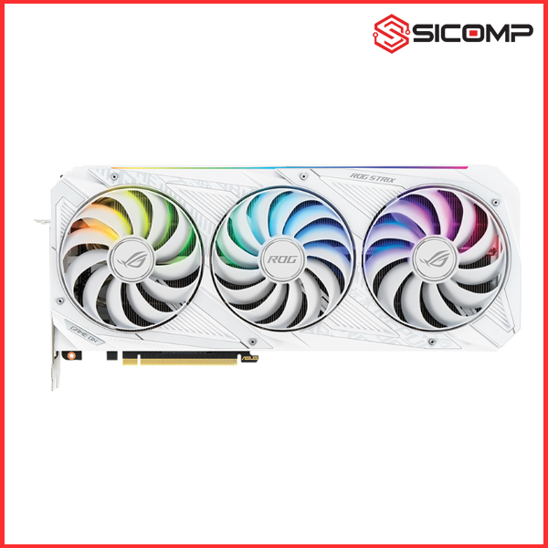 CARD MÀN HÌNH ASUS ROG STRIX RTX 3090 -O24G-WHITE (24GB GDD6X, 384-BIT, HDMI +DP, 2X8-PIN) - LIKENEW, Picture 2