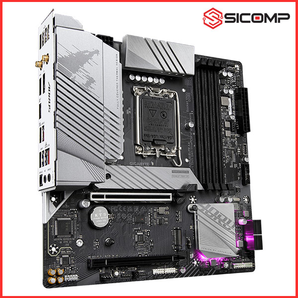 MAINBOARD GIGABYTE B760M AORUS ELITE AX D5 (INTEL B760, SOCKET 1700, M-ATX, 4 x DDR5), Picture 3