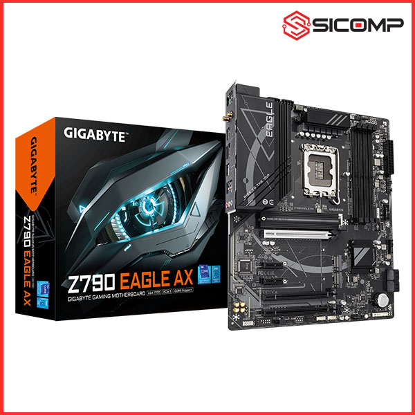 MAINBOARD GIGABYTE Z790 EAGLE AX (INTEL Z790, SOCKET 1700, ATX, 4 KHE RAM DDR5), Picture 1