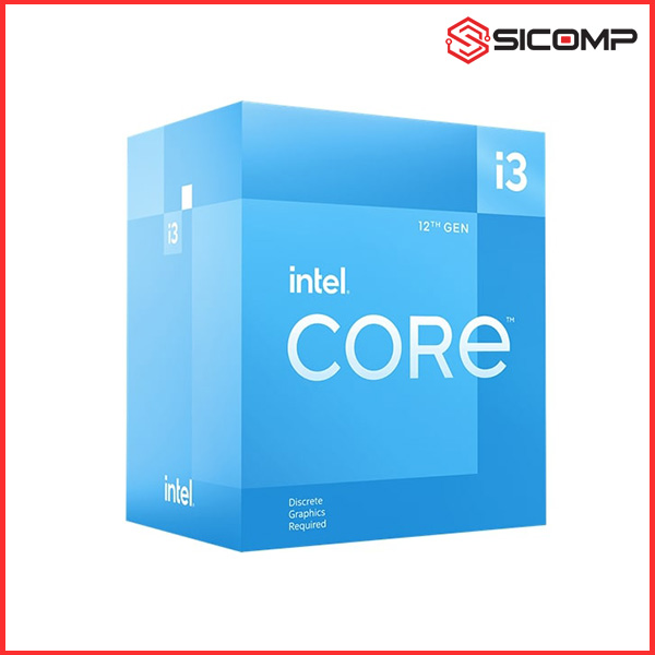 CPU INTEL CORE™ I3-12100 (UP TO 4.30 GHz, 4 CORES 8 THREADS,12MB CACHE, SOCKET 1700), Picture 1
