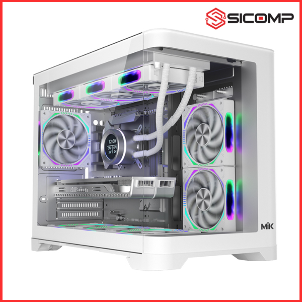 VỎ CASE MIK FOCALORS M WHITE (M-ATX) - (Tặng 3 fan ARGB khi build PC), Picture 1