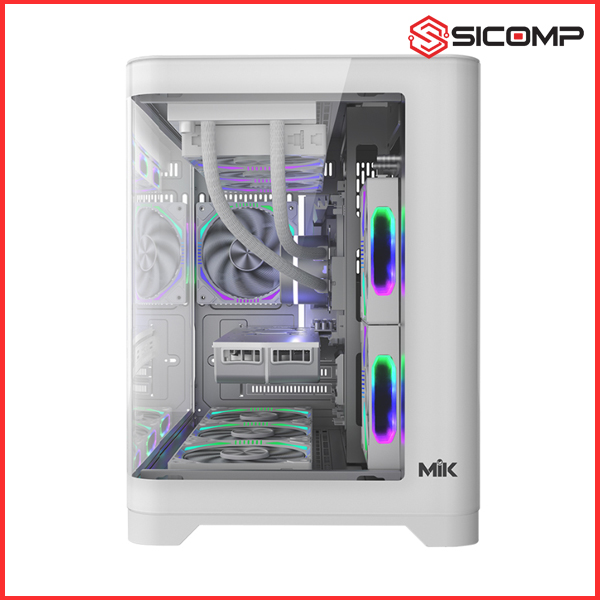 VỎ CASE MIK FOCALORS M WHITE (M-ATX) - (Tặng 3 fan ARGB khi build PC), Picture 4