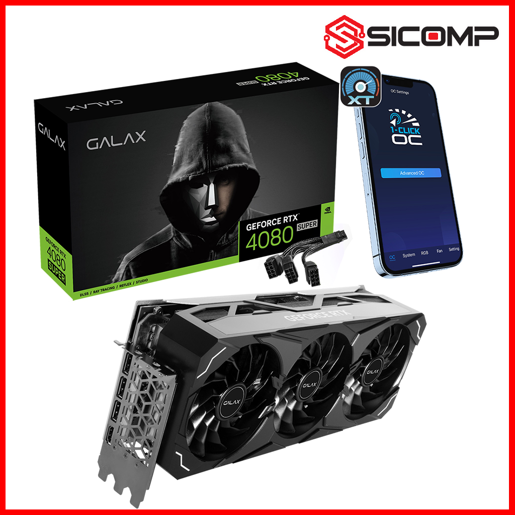 CARD MÀN HÌNH GALAX GEFORCE RTX 4080 SUPER ST 1-CLICK OC, Picture 1