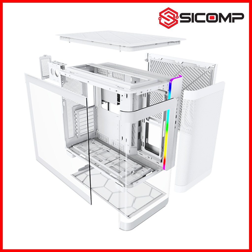 VỎ CASE MONTECH KING 95 WHITE (ATX/MID TOWER/MÀU TRẮNG), Picture 6