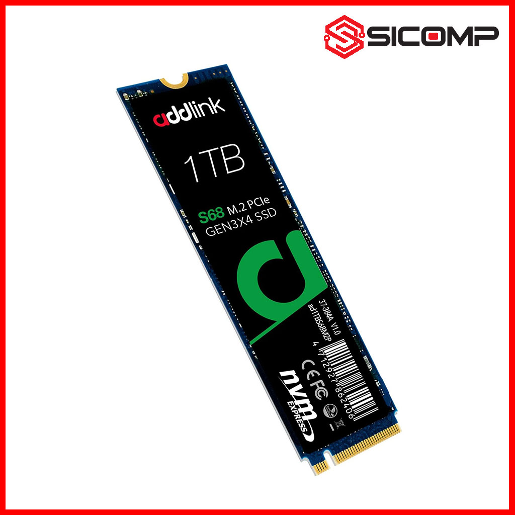 Ổ CỨNG SSD ADDLINK S68 NVME GEN 3X4 - 1TB (ĐỌC 2100MB/S) - GHI 1700MB/S), Picture 1