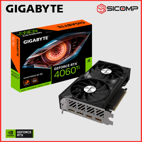 CARD ĐỒ HỌA GIGABYTE 4060 TI WINDFORCE OC 8G, Picture 1