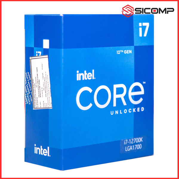 CPU INTEL CORE I7-12700K (3.8GHZ TURBO UP TO 5.0GHZ, 12 NHÂN 20 LUỒNG, 25MB CACHE, 125W) - SOCKET INTEL LGA 1700/ALDER LAKE), Picture 2