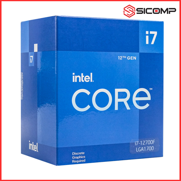 Picture of CPU INTEL CORE I7-12700F CHÍNH HÃNG (UP TO 4.8GHZ, 12 NHÂN 20 LUỒNG, 25MB CACHE, 125W) - SOCKET INTEL LGA 1700)