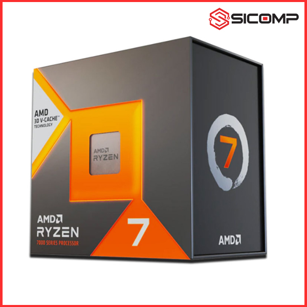 CPU AMD RYZEN 7 7800X3D (4.2GHZ UP TO 5.0GHZ/105MB/8 CORES 16 THREADS/120W/SOCKET AM5), Picture 1