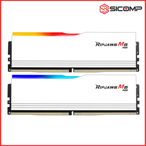 Picture of RAM DESKTOP GSKILL RIPJAWS M5 RGB 32GB 5200MHz ( 2 x 16GB ) WHITE