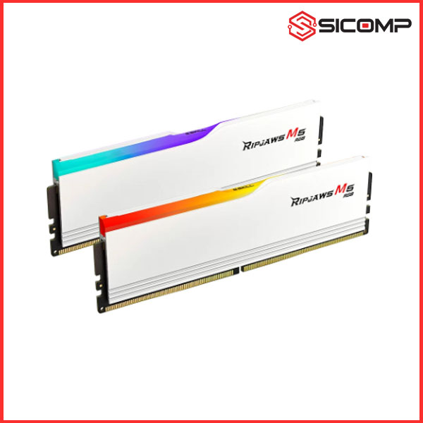 RAM DESKTOP GSKILL RIPJAWS M5 RGB 32GB 5200MHz ( 2 x 16GB ) WHITE, Picture 3