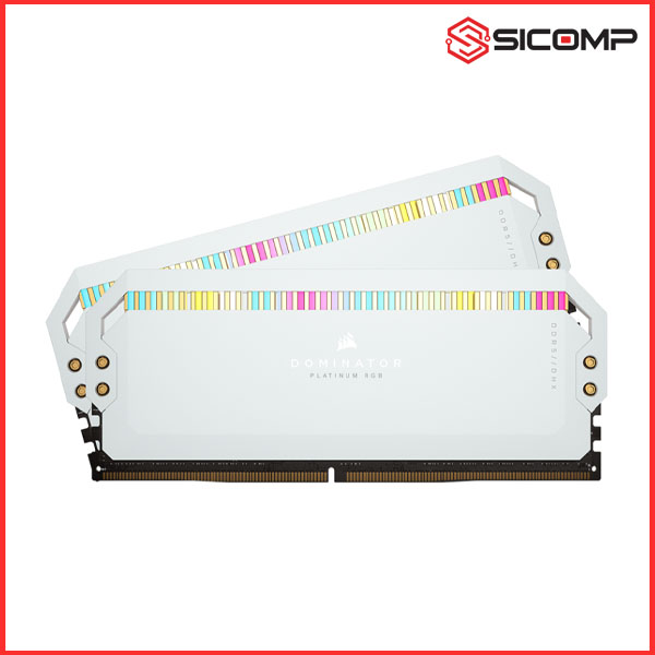 Picture of RAM DESKTOP CORSAIR DOMINATOR PLATINUM RGB WHITE 32GB (2X16GB) DDR5 5600MHZ