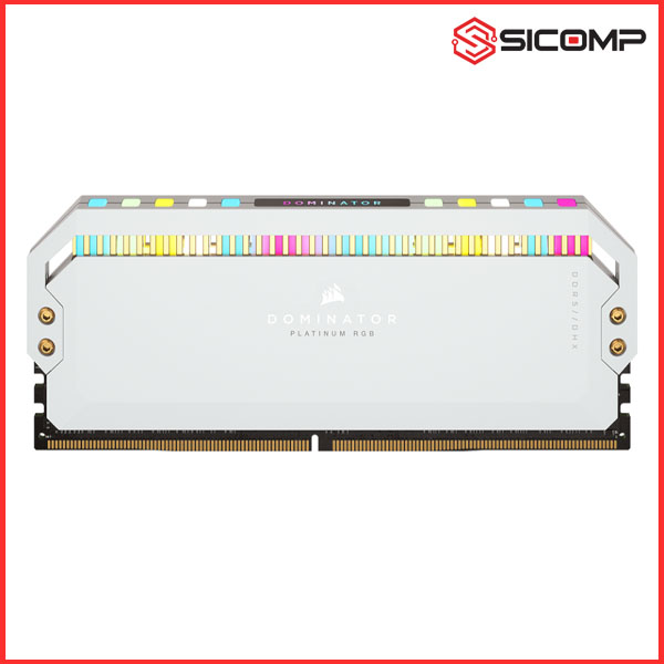 RAM DESKTOP CORSAIR DOMINATOR PLATINUM RGB WHITE 32GB (2X16GB) DDR5 5600MHZ, Picture 2