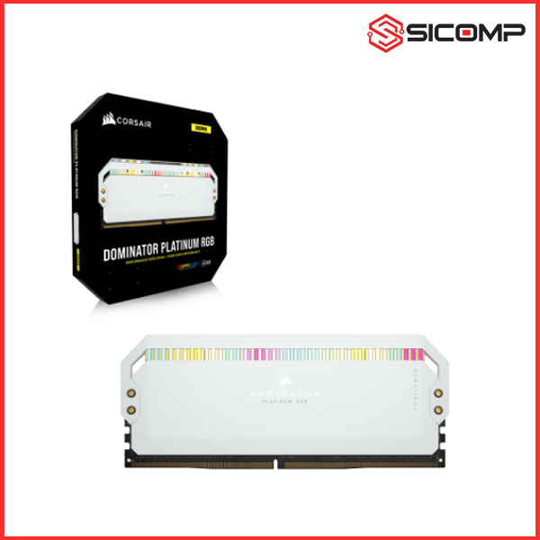 RAM DESKTOP CORSAIR DOMINATOR PLATINUM RGB WHITE 32GB (2X16GB) DDR5 5600MHZ, Picture 4