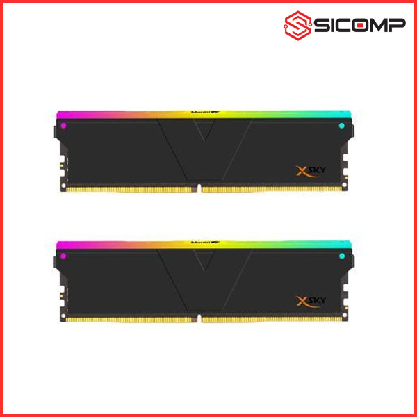 RAM DESKTOP V-COLOR MANTA XSKY RGB (BLACK) DDR5 32GB (16GBx2) BUS 6000 - TMXSL1660836KWK, Picture 3